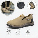 Zapatos ortopédicos cómodos de ante: con soporte para el arco, alivian el dolor, son antideslizantes y amortiguan los impactos.