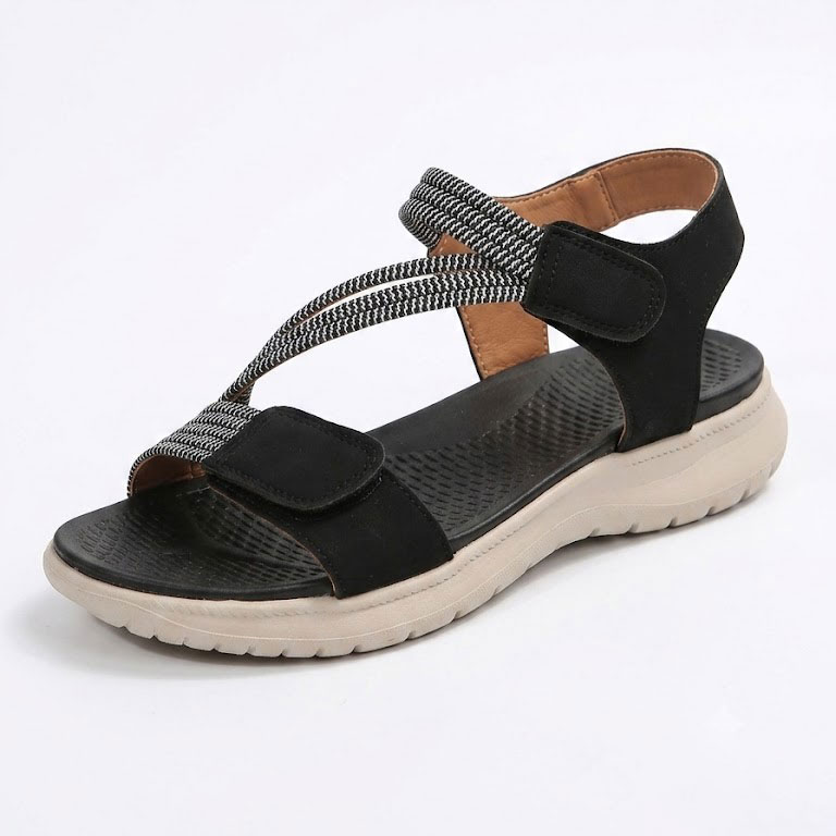 Sandalias ortopédicas cómodas: soporte ergonómico para el arco del pie, ancho ajustable y diseño que realza la silueta de la pierna.