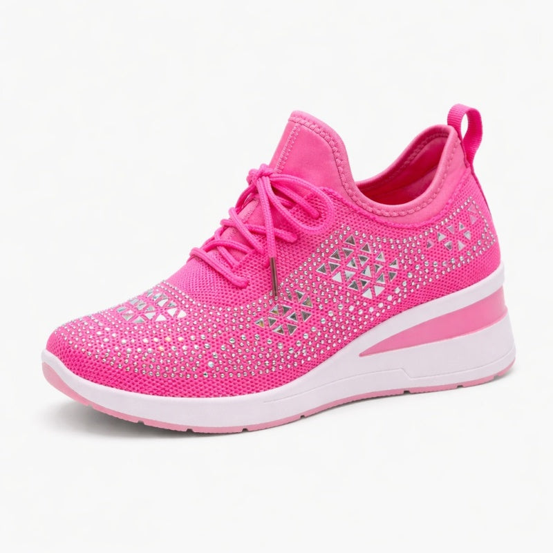 Zapatillas casuales versá tiles con strass