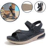Sandalias ortopédicas cómodas: soporte ergonómico para el arco del pie, ancho ajustable y diseño que estiliza la pierna.