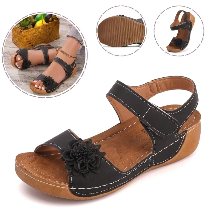 Sandalias ortopédicas ergonómicas — Con soporte para el arco que ayuda a aliviar el dolor de pies, estabilizar el talón y reducir la inestabilidad al caminar