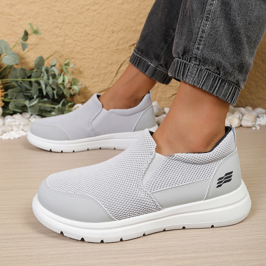 Zapatos ortopédicos de malla de estilo casual — con soporte para el arco plantar, fáciles de poner y quitar