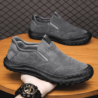 Zapatos ortopédicos cómodos de ante: con soporte para el arco plantar, que alivian el dolor; ¡recomendados por podólogos!
