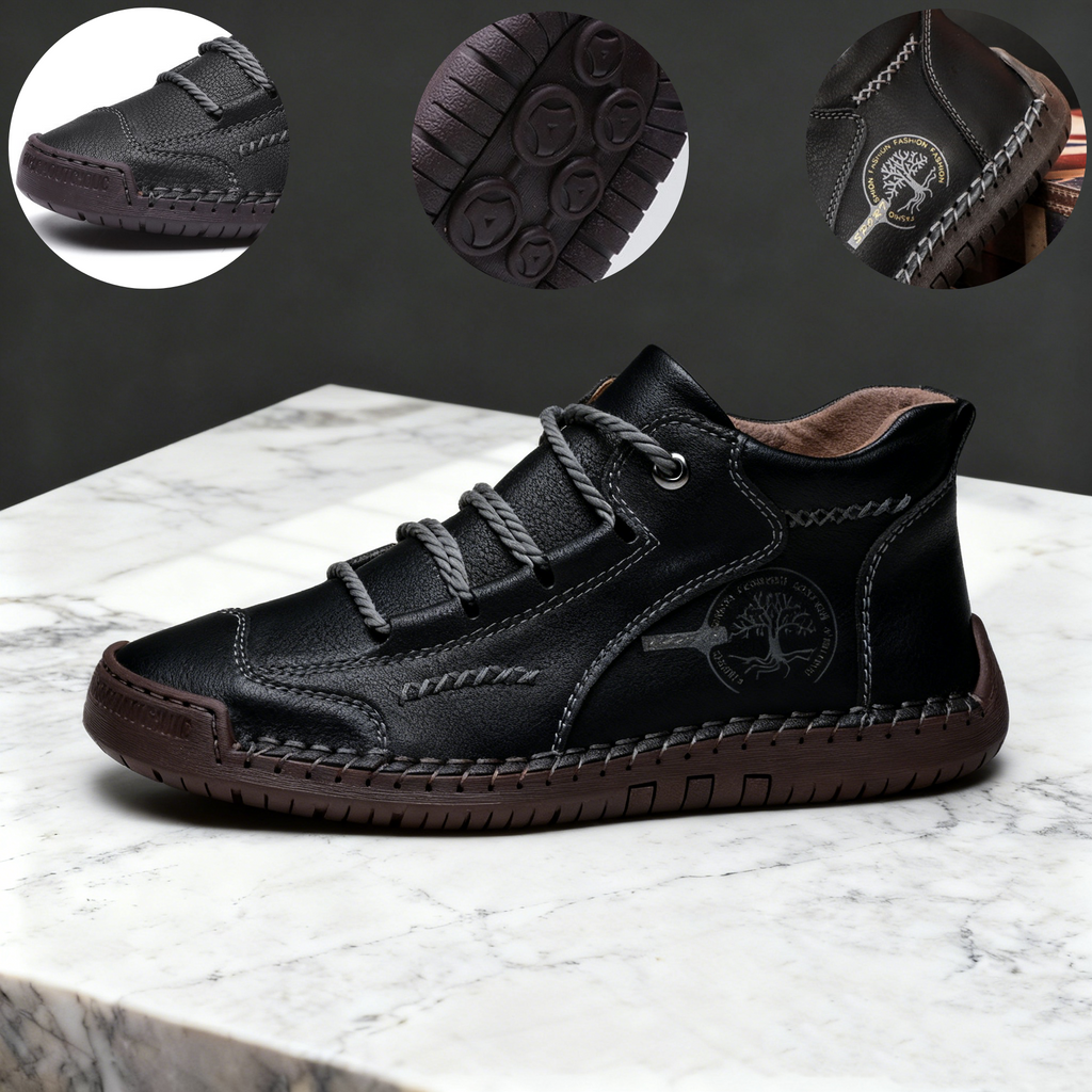 🔥Oferta por tempo limitado hoje: 70 % popust!  ⏰  - Calçado casual ZAPIEERS®, - Sapatos ortopédicos com design ergonómico - Couro premium + costura manual 👞