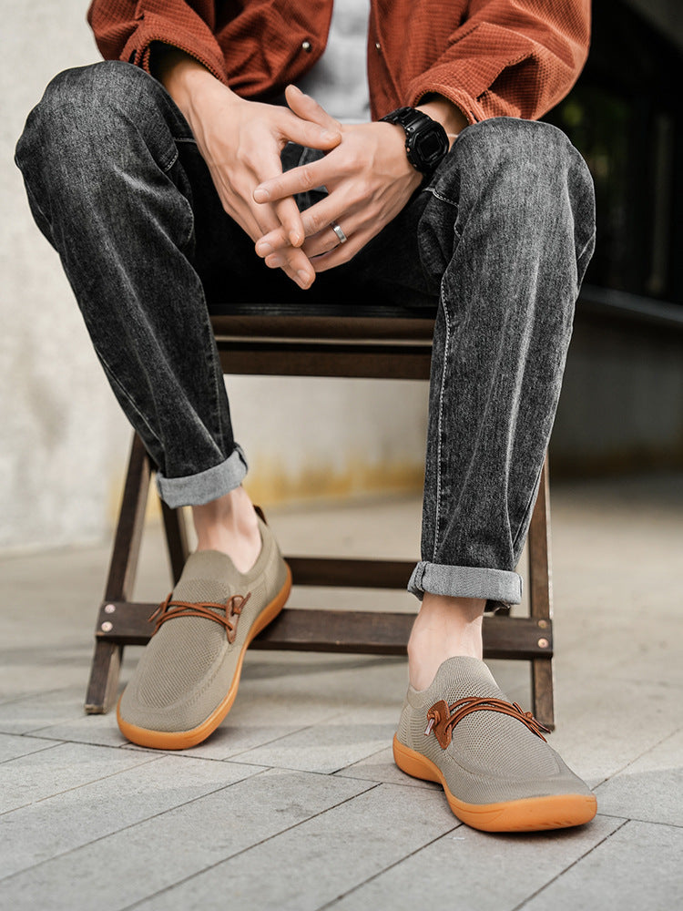 Zapatillas deportivas ortopédicas de malla: con soporte para el arco del pie, que alivia el dolor; amortiguación suave.