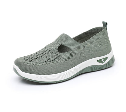Zapatillas deportivas ortopédicas de malla: con soporte para el arco, alivian el dolor; amortiguación suave.