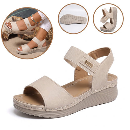 Sandalias antideslizantes y transpirables: con soporte para el arco del pie, que alivia el dolor; suaves y amortiguadoras.