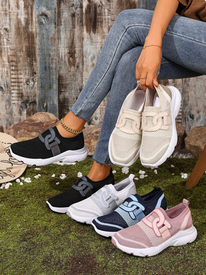 Zapatillas deportivas ortopédicas de malla: con soporte para el arco, alivian el dolor; amortiguación suave.