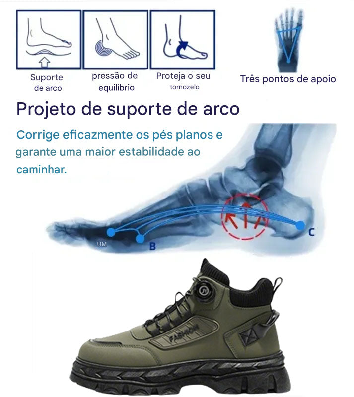 🔥Oferta por tempo limitado hoje: 70% de desconto! ⏰ - Calçados casuais ZAPIEERS® - Calçados ortopédicos com design ergonômico - Antiderrapantes e impermeáveis + estilosos e sofisticados 👞