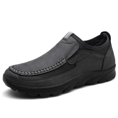 Zapatos ortopédicos cómodos: soporte ergonómico del arco plantar que alivia el dolor; horma ancha que no aprieta el pie.