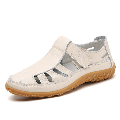 Sandalias con protección para los dedos: con soporte para el arco plantar, que alivia el dolor; ligeras y con amortiguación.