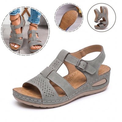 Sandalias ortopédicas ergonómicas — Con soporte para el arco del pie que ayuda a aliviar el dolor, estabilizar el talón y reducir la inestabilidad al caminar