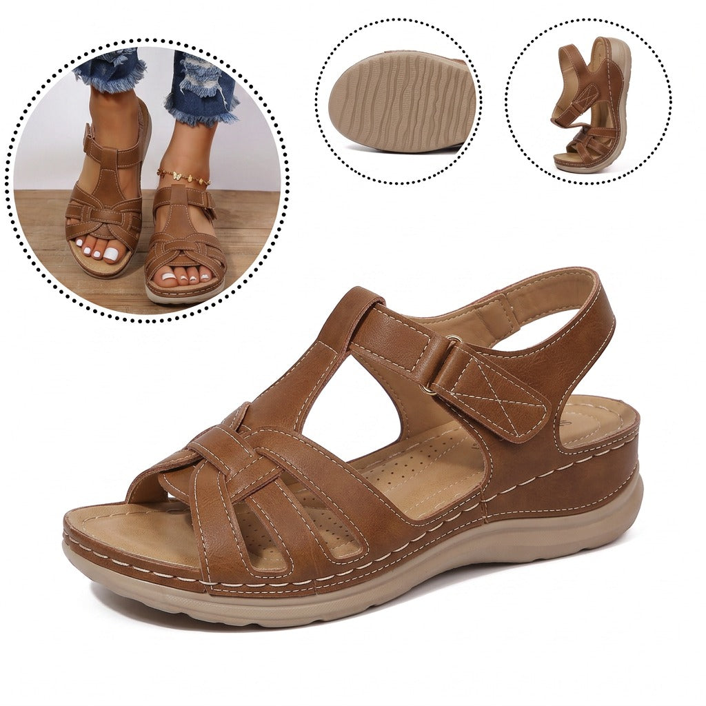 Sandalias antideslizantes y transpirables: con soporte para el arco del pie, que alivia el dolor; suaves y amortiguadoras.