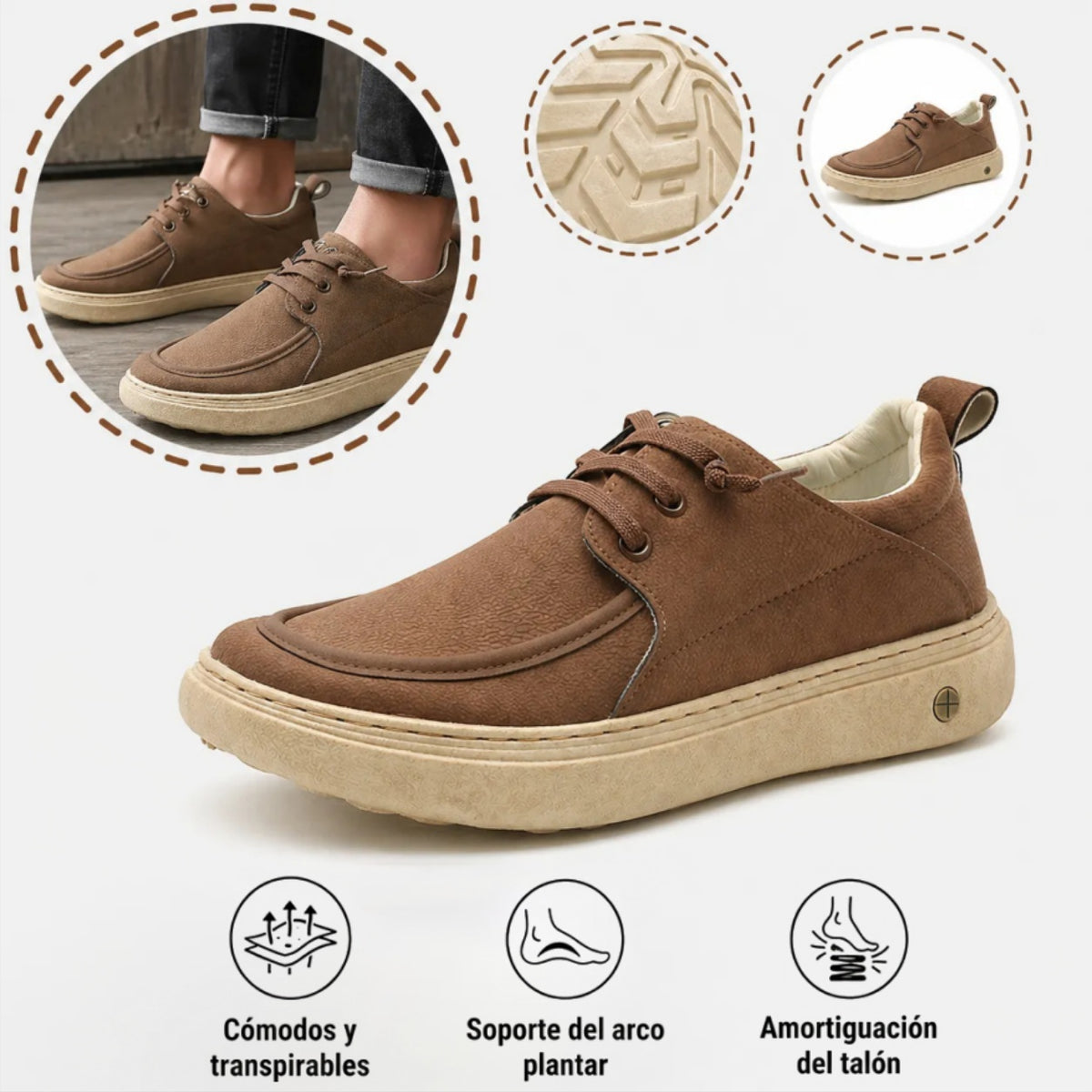 Zapatos Ortopédicos de Estilo "Smart Casual"