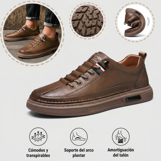 Zapatos ortopédicos formales de piel suave