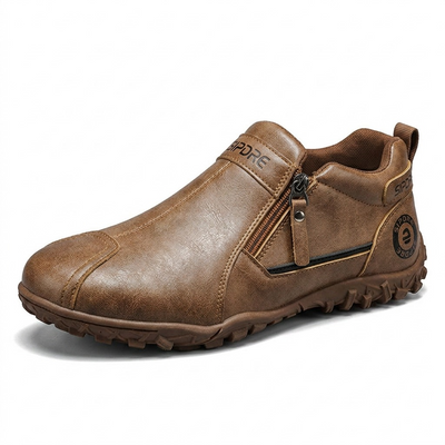 Zapatos ortopédicos cómodos: con soporte para el arco del pie, que alivian el dolor; ligeros y con amortiguación, y con un acabado de piel fácil de cuidar.
