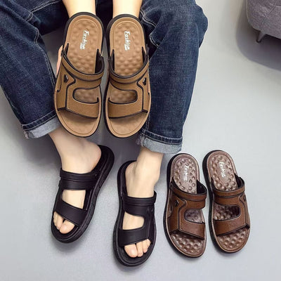 Sandalias antideslizantes y transpirables: con soporte para el arco del pie, que alivia el dolor; suaves y amortiguadoras.