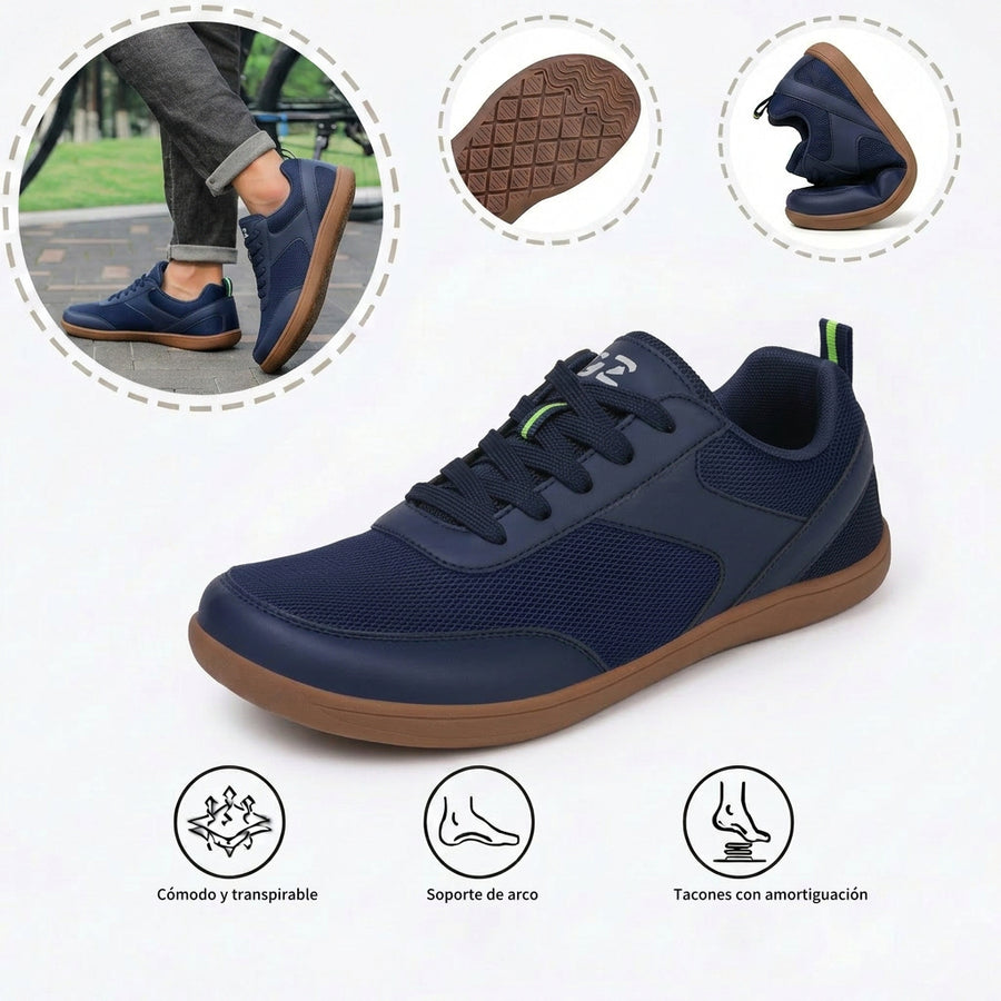 Zapatillas deportivas ortopédicas de malla: con soporte para el arco del pie, que alivia el dolor; amortiguación suave.