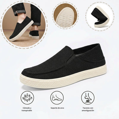 Zapatos ortopédicos de malla: tejidos a mano, con soporte para el arco del pie, que alivian el dolor.