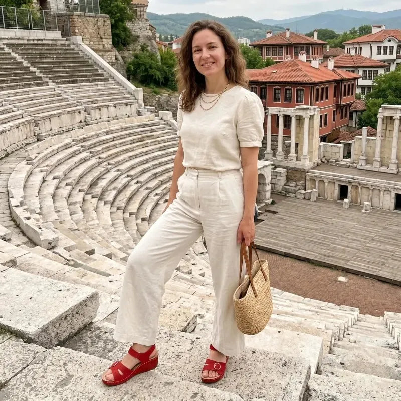 Sandalias ortopédicas de estilo romano — con soporte para el arco, amortiguación suave y elástica, cómodas y sin apretar