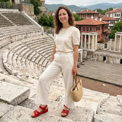 Sandalias ortopédicas de estilo romano — con soporte para el arco, amortiguación suave y elástica, cómodas y sin apretar