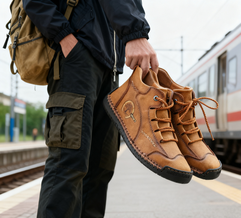 🔥Oferta por tempo limitado hoje: 70 % popust!  ⏰  - Calçado casual ZAPIEERS®, - Sapatos ortopédicos com design ergonómico - Couro premium + costura manual 👞