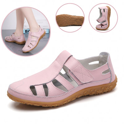 Sandalias con protección para los dedos: con soporte para el arco plantar, que alivia el dolor; ligeras y con amortiguación.