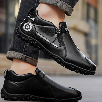 Zapatos ortopédicos cómodos: con soporte para el arco del pie, que alivian el dolor; ligeros y con amortiguación, y con un acabado de piel fácil de cuidar.