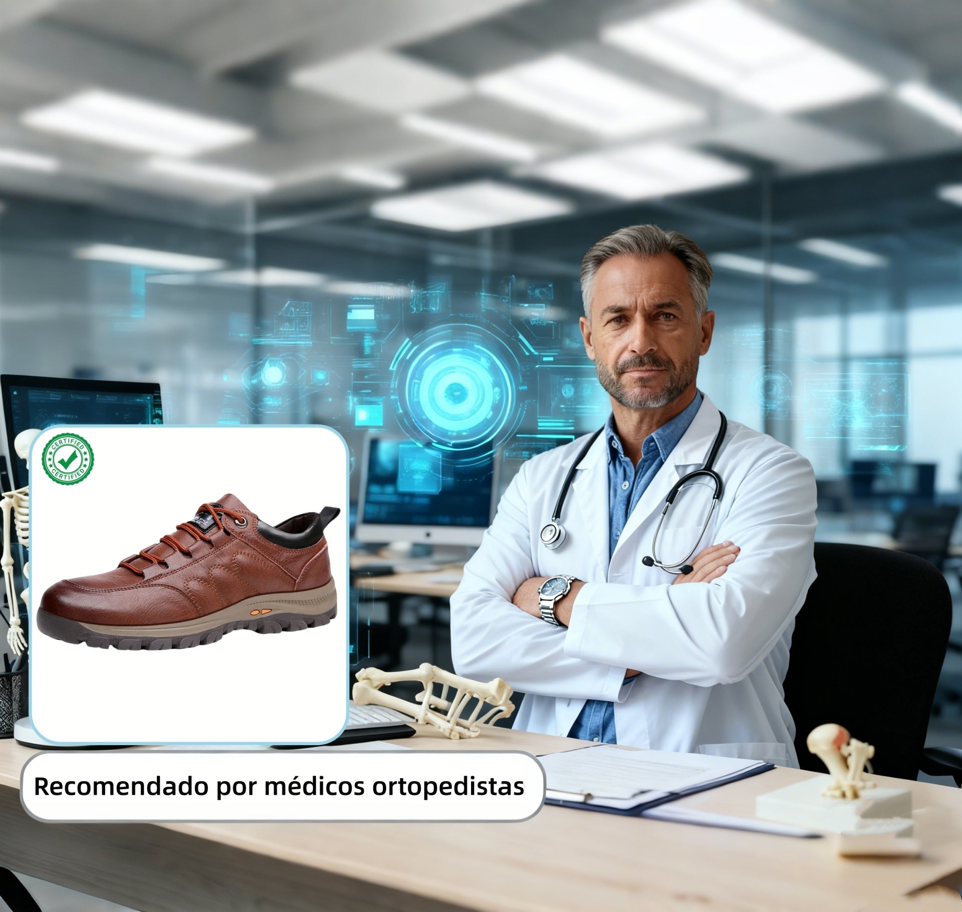 🔥Oferta por tempo limitado hoje: 70 % popust!  ⏰  - Calçado casual ZAPIEERS®, - Sapatos ortopédicos com design ergonómico - Couro premium + costura manual 👞