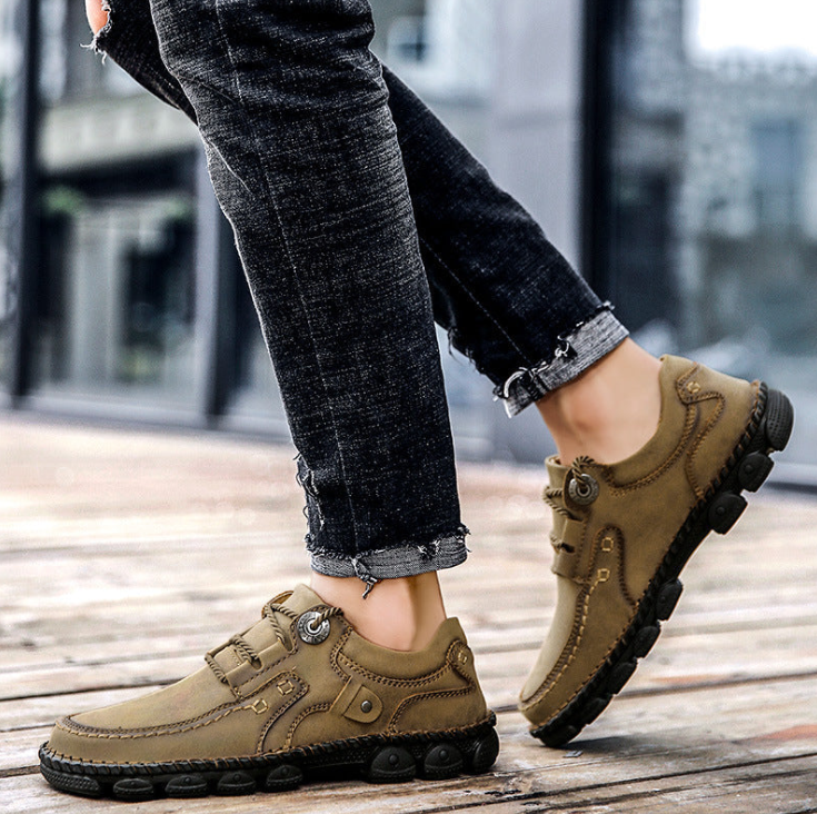 🔥50% de desconto hoje!⏰ Calçado casual unissexo👞 Leve e respirável - Ajuste confortável - Design ergonómico