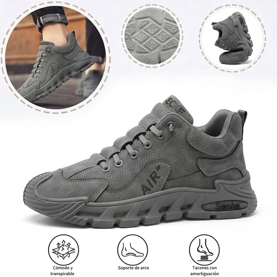 Zapatos ortopédicos casuales y cómodos — hechos a mano en cuero vacuno italiano con soporte para el arco plantar