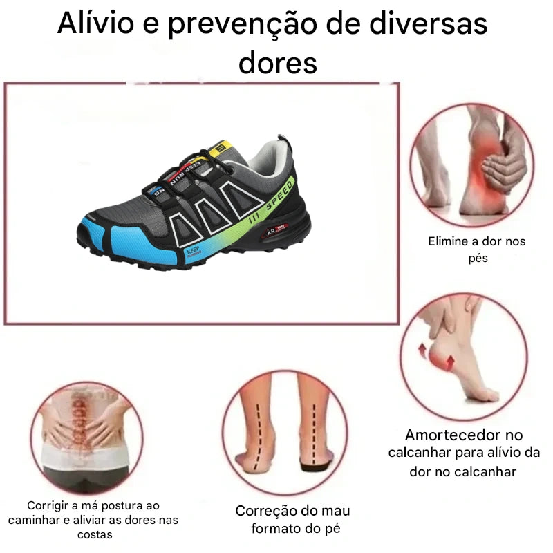 🔥Black Friday: 50% de desconto⏰ - Calçado de caminhada ergonómico Zapieers® para um dia inteiro de caminhada confortável