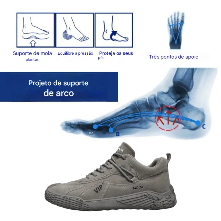 🔥Sexta-feira Negra: 50% de desconto⏰ Últimos modelos de botas de caminhada, com suporte para arco do pé e correção da postura ao caminhar👞