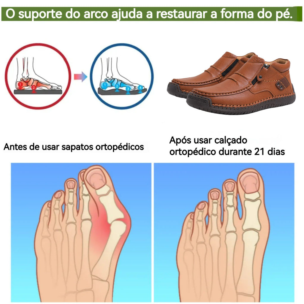 🔥Oferta por tempo limitado hoje: 70 % popust!  ⏰  - Calçado casual ZAPIEERS®, - Sapatos ortopédicos com design ergonómico - Couro premium + costura manual 👞