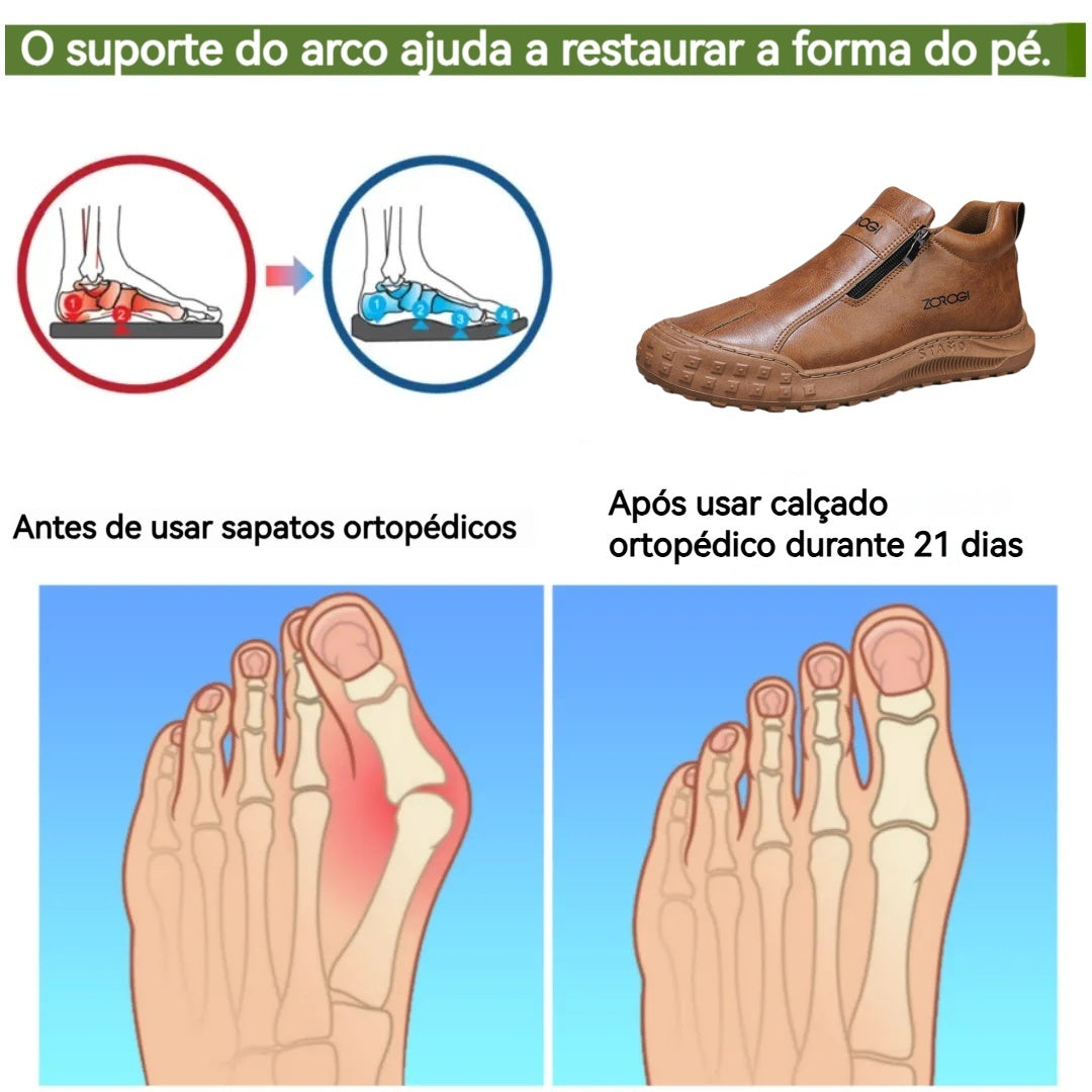 🔥Black Friday: 50% de desconto⏰ - Sapatos elegantes e de alta qualidade com design ergonómico - Couro premium + costura à mão 👞