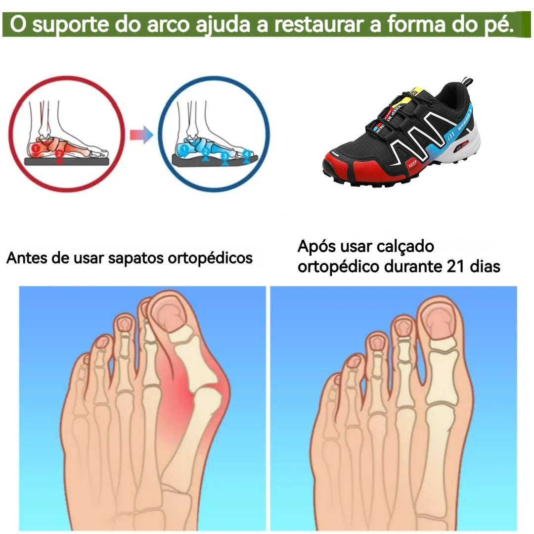 🔥Black Friday: 50% de desconto⏰ - Calçado de caminhada ergonómico Zapieers® para um dia inteiro de caminhada confortável