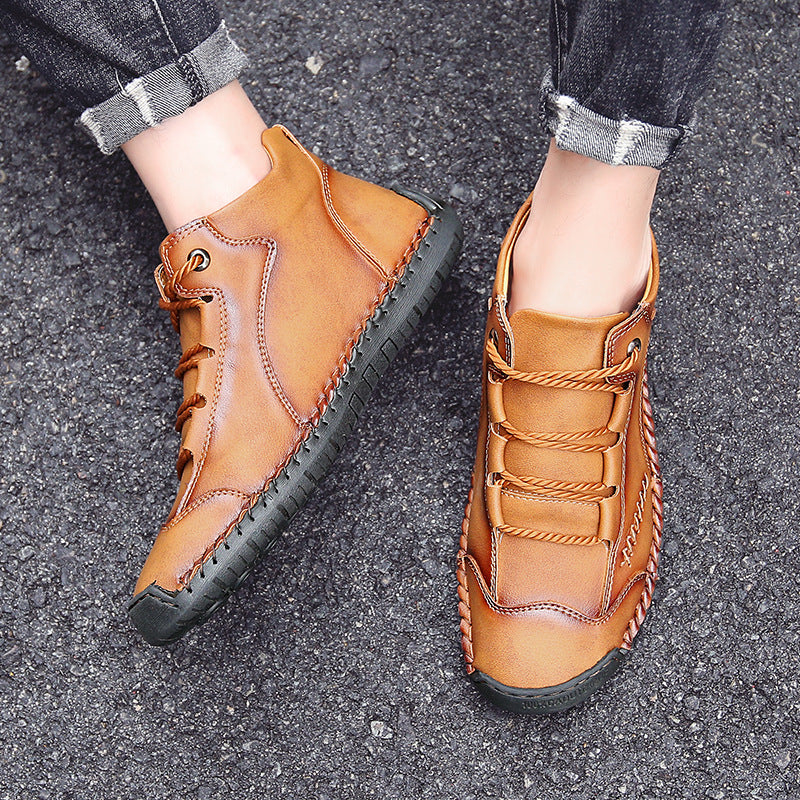 Zapatos ortopédicos cómodos y informales — de piel de vacuno italiana mate, con soporte para el arco