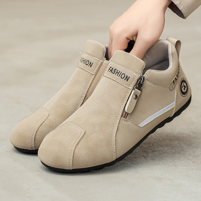 Zapatos ortopédicos cómodos: soporte ergonómico del arco plantar que alivia el dolor; horma ancha que no aprieta el pie.