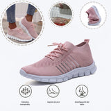 Zapatillas deportivas ortopédicas de malla: con soporte para el arco del pie, que alivia el dolor; amortiguación suave.