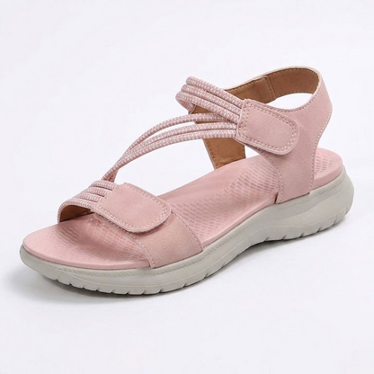 Sandalias ortopédicas cómodas: soporte ergonómico para el arco del pie, ancho ajustable y diseño que realza la silueta de la pierna.