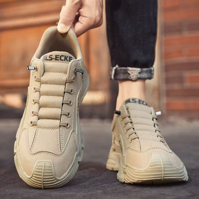 Zapatos ortopédicos casuales y cómodos — hechos a mano en cuero vacuno italiano con soporte para el arco plantar