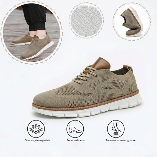 Zapatillas deportivas ortopédicas de malla: con soporte para el arco del pie, que alivia el dolor; amortiguación suave.