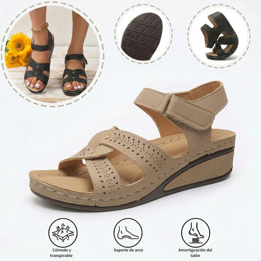 Sandalias ortopédicas ergonómicas — Con soporte para el arco que ayuda a aliviar el dolor de pies, estabilizar el talón y reducir la inestabilidad al caminar