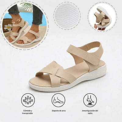Sandalias ortopédicas ergonómicas — Con soporte para el arco que ayuda a aliviar el dolor de pies, estabilizar el talón y reducir la inestabilidad al caminar