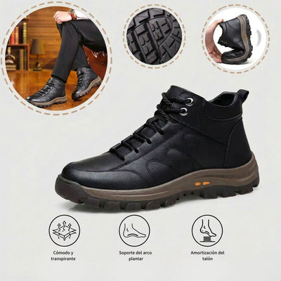 Zapatos ortopédicos de vestir: fabricados a mano en Italia con piel de vacuno; con soporte para el arco; antideslizantes y resistentes.