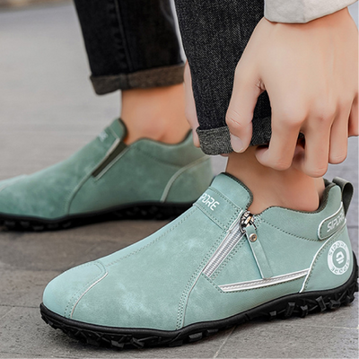 Zapatos ortopédicos cómodos: con soporte para el arco del pie, que alivian el dolor; ligeros y con amortiguación, y con un acabado de piel fácil de cuidar.