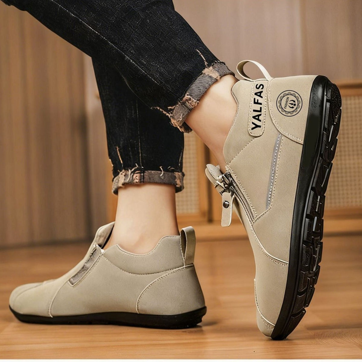 Zapatos ortopédicos cómodos y antideslizantes: suaves y cómodos, con una sujeción excelente. Alivian el dolor de pies.