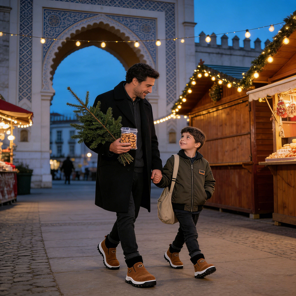 🎄Oferta de Natal por tempo limitado: 30% de desconto! - Calçado casual ZAPIEERS® 👞 - Estilo natalício + Confortável, impermeável e antiderrapante - O presente de Natal perfeito 🎁