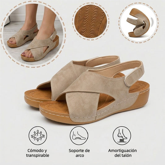 Sandalias ortopédicas ergonómicas — Con soporte para el arco que ayuda a aliviar el dolor de pies, estabilizar el talón y reducir la inestabilidad al caminar