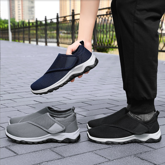 Zapatillas deportivas ergonómicas con plantillas ortopédicas: soporte para el arco para aliviar el dolor de pies, estabilidad en el talón y reducción de la tensión articular